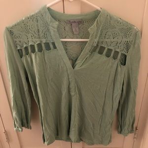 charlotte russe mint green blouse size s